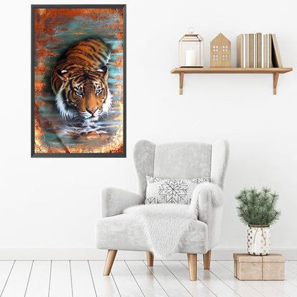 Tiger 40*70CM(Canvas) Full Square Drill Diamond Painting