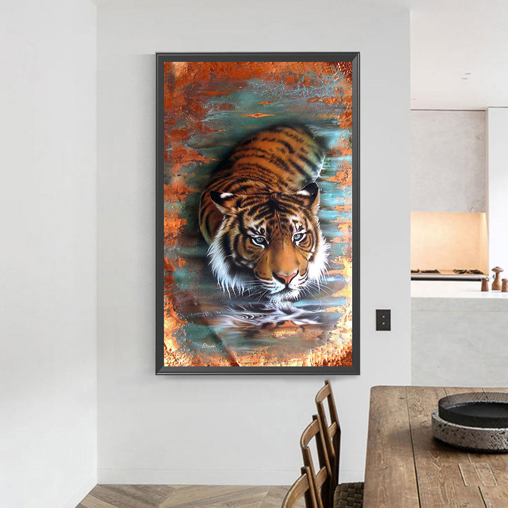 Tiger 40*70CM(Canvas) Full Square Drill Diamond Painting