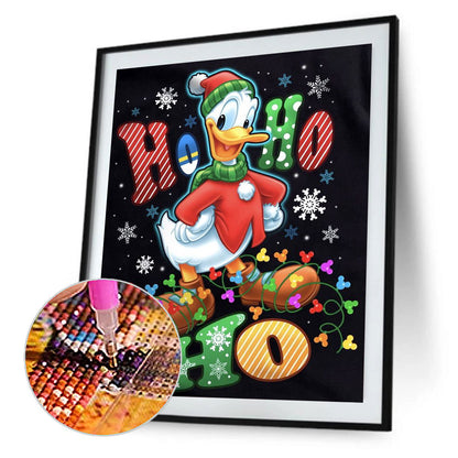 Christmas Disney Donald Duck - Full Round Drill Diamond Painting 30*40CM