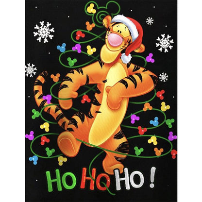 Christmas Disney Tigger - Full Round Drill Diamond Painting 30*40CM