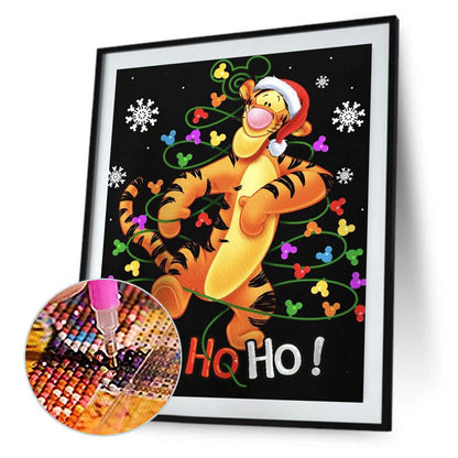 Christmas Disney Tigger - Full Round Drill Diamond Painting 30*40CM