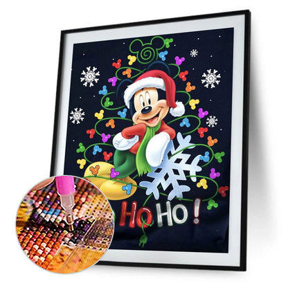 Christmas Disney Mickey - Full Round Drill Diamond Painting 30*40CM