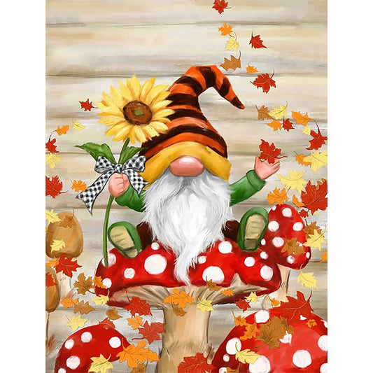 Fall Mushroom Goblin 30*40CM(Canvas) Full Round Drill Diamond Painting