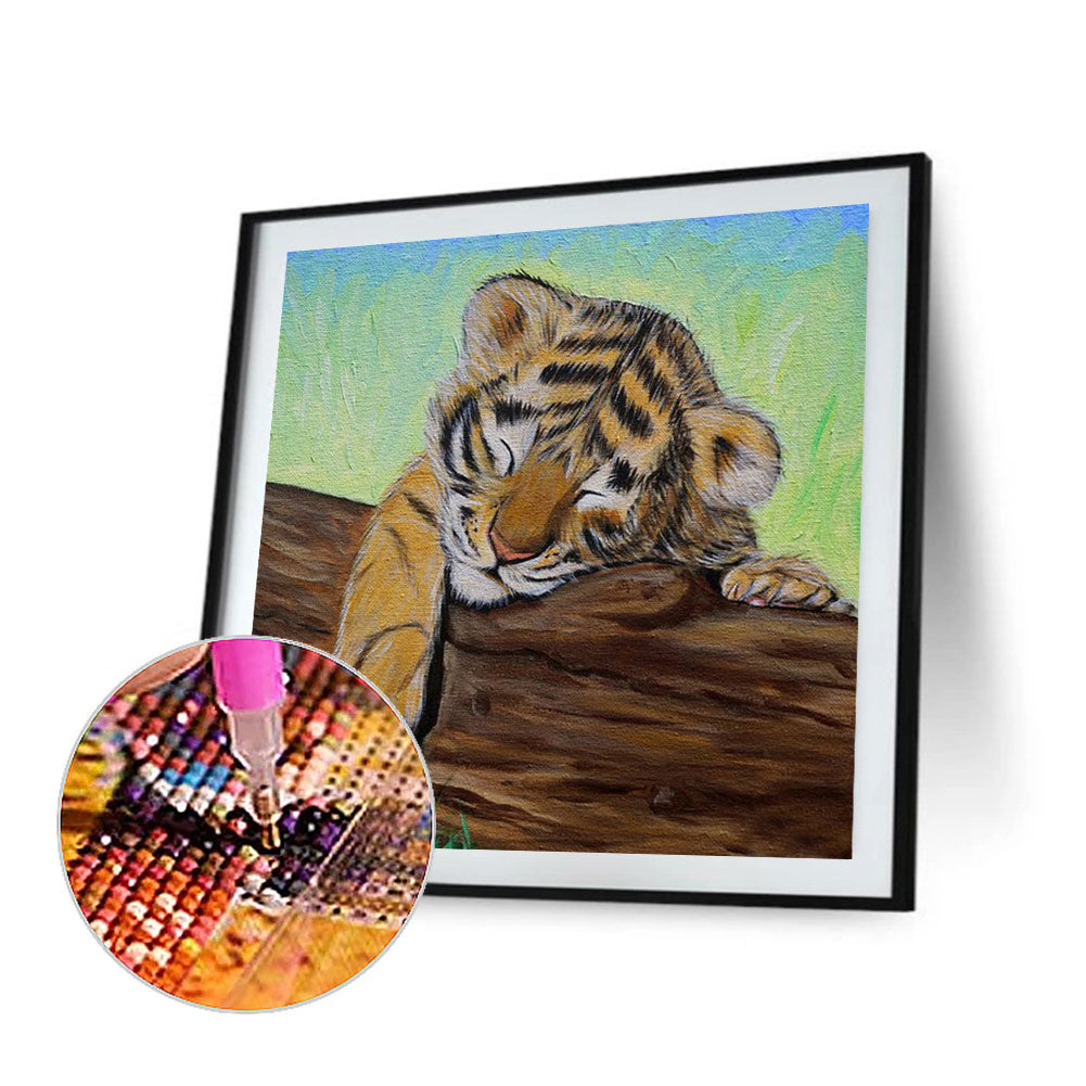 Tiger - Full Round Drill Diamond Painting 40*40CM