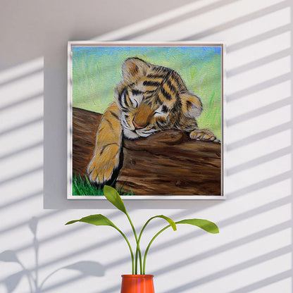 Tiger - Full Round Drill Diamond Painting 40*40CM