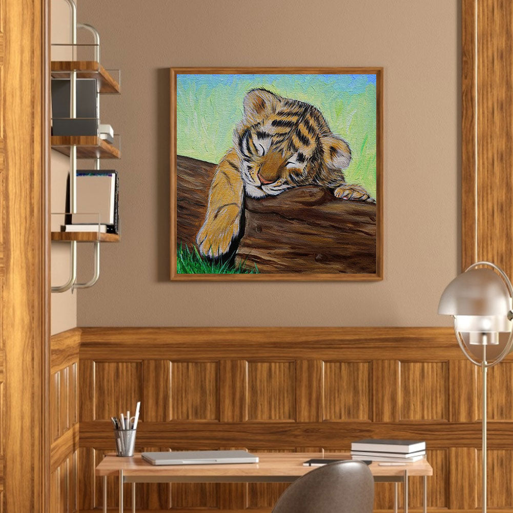 Tiger - Full Round Drill Diamond Painting 40*40CM