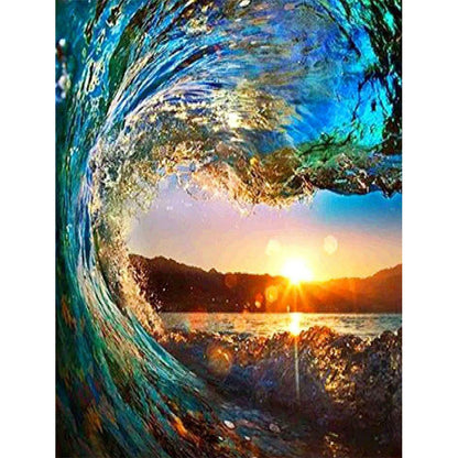 Waves - Full Round Drill Diamond Painting 40*50CM