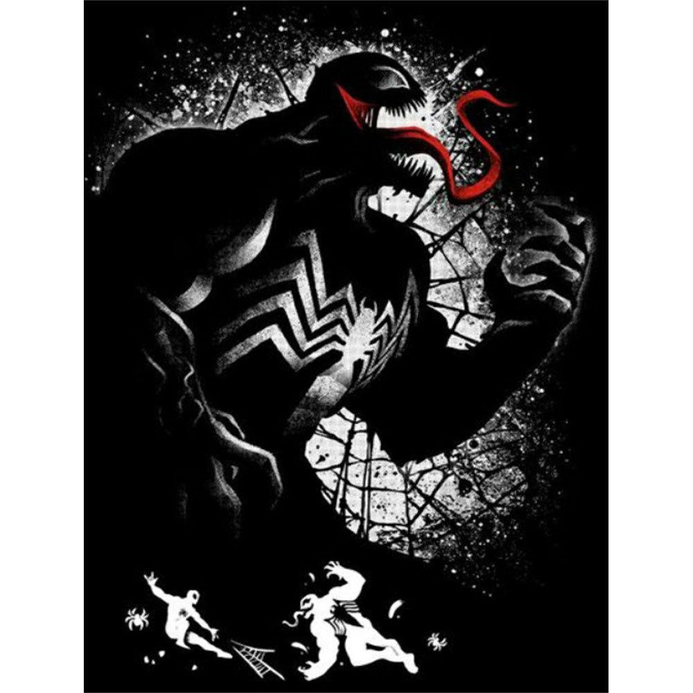 Venom Silhouette - Full Round Drill Diamond Painting 50*60CM