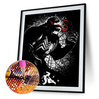 Venom Silhouette - Full Round Drill Diamond Painting 50*60CM