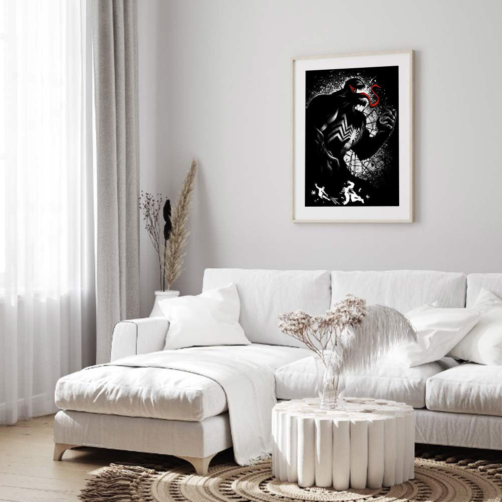 Venom Silhouette - Full Round Drill Diamond Painting 50*60CM