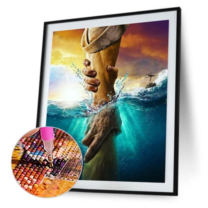 Hands - Full Round Drill Diamond Painting 50*60CM