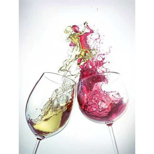 Wine And Glass - Full Round Drill Diamond Painting 50*60CM
