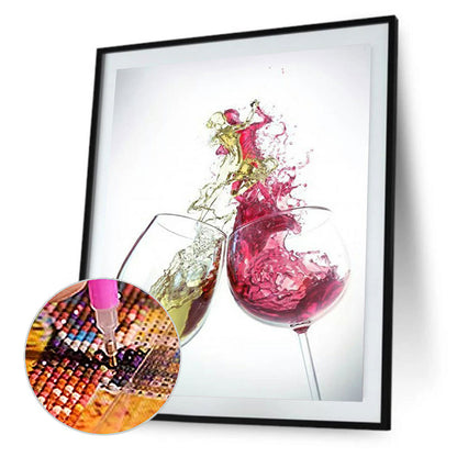 Wine And Glass - Full Round Drill Diamond Painting 50*60CM