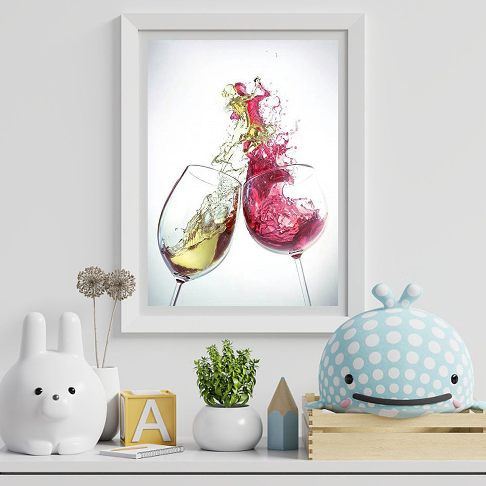 Wine And Glass - Full Round Drill Diamond Painting 50*60CM