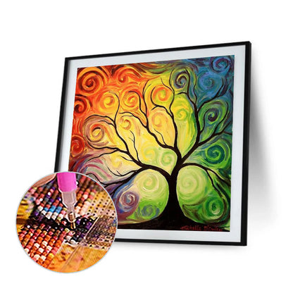 Art Tree Blossom - Full Round Drill Diamond Painting 40*40CM