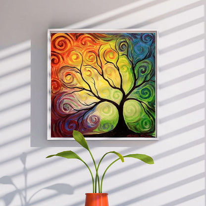 Art Tree Blossom - Full Round Drill Diamond Painting 40*40CM