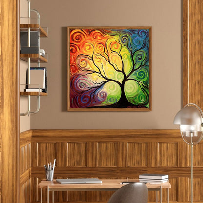 Art Tree Blossom - Full Round Drill Diamond Painting 40*40CM