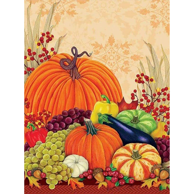 Harvest Pumpkin 30*40CM(Canvas) Full Round Drill Diamond Painting