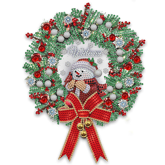 Christmas Wreath - Special Shaped Drill Diamond Painting 30*30CM