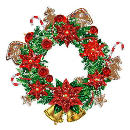 Christmas Wreath - Special Shaped Drill Diamond Painting 30*30CM