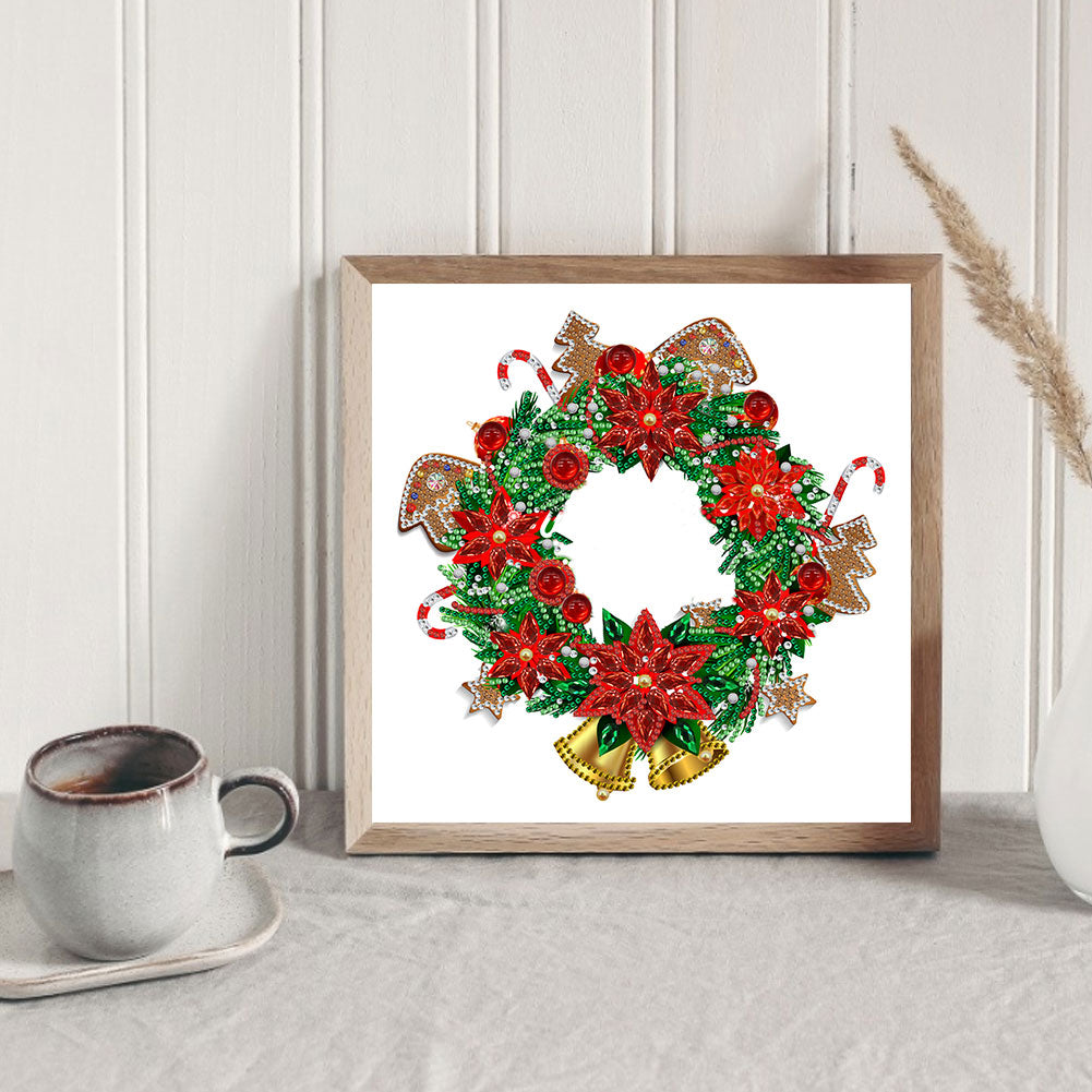 Christmas Wreath - Special Shaped Drill Diamond Painting 30*30CM