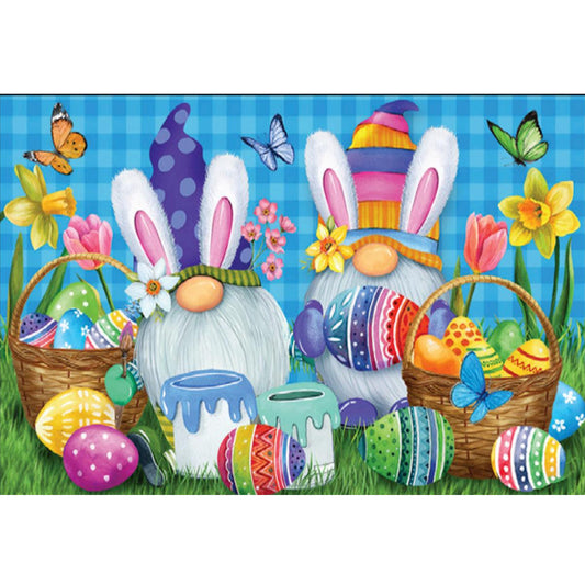 Easter Egg Bunny Goblin - Full Round Drill Diamond Painting 50*40CM