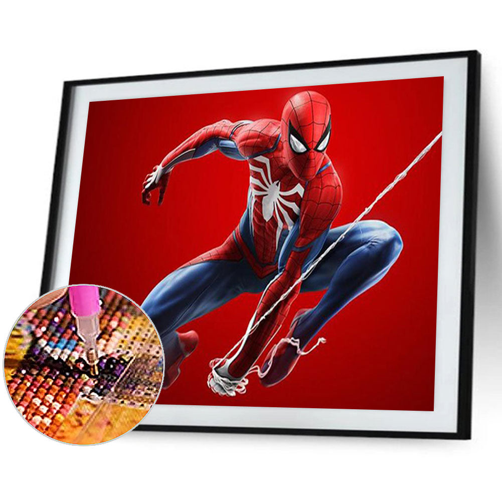 Spiderman - Full Round Drill Diamond Painting 50*40CM