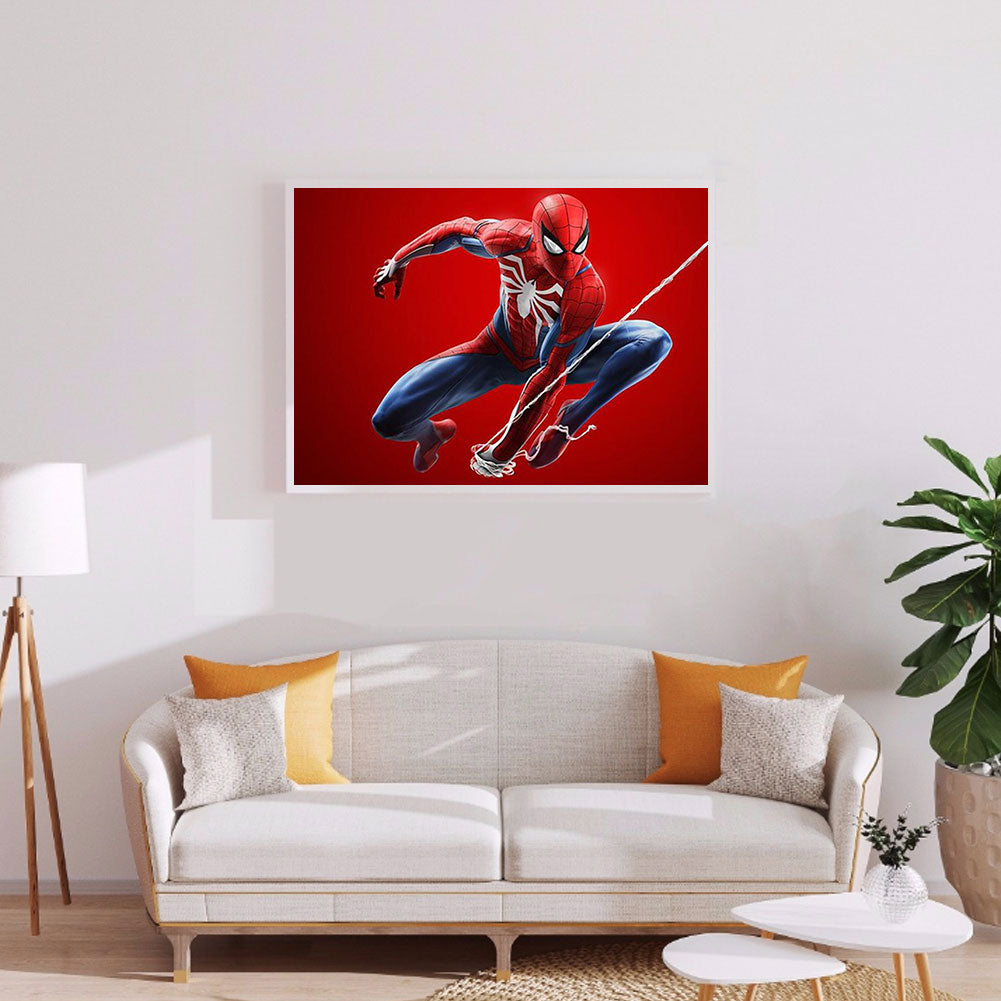 Spiderman - Full Round Drill Diamond Painting 50*40CM