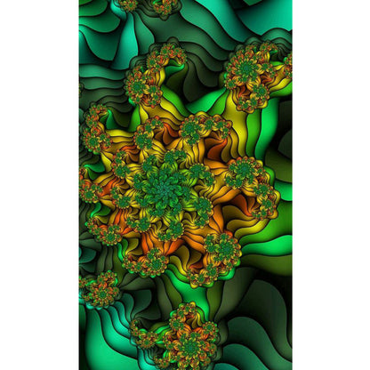 Fractal Abstract Art - Full Round Drill Diamond Painting 40*70CM