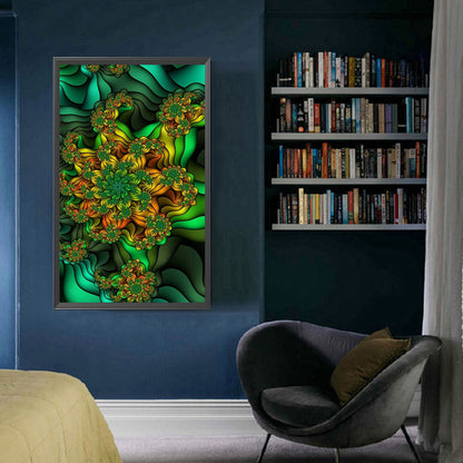Fractal Abstract Art - Full Round Drill Diamond Painting 40*70CM
