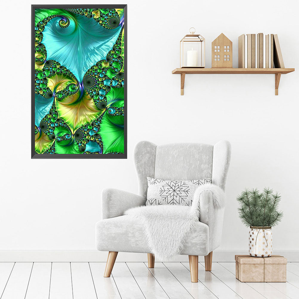 Fractal Abstract Art - Full Round Drill Diamond Painting 40*70CM