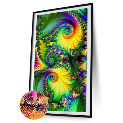 Fractal Abstract Art - Full Round Drill Diamond Painting 40*70CM