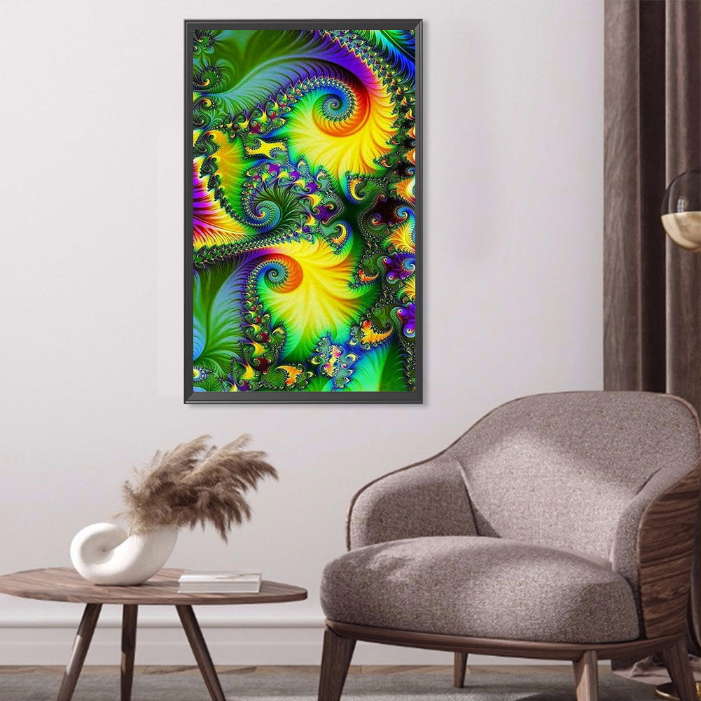Fractal Abstract Art - Full Round Drill Diamond Painting 40*70CM