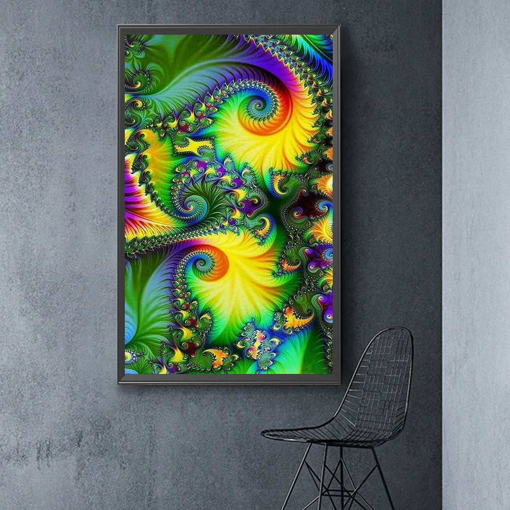 Fractal Abstract Art - Full Round Drill Diamond Painting 40*70CM