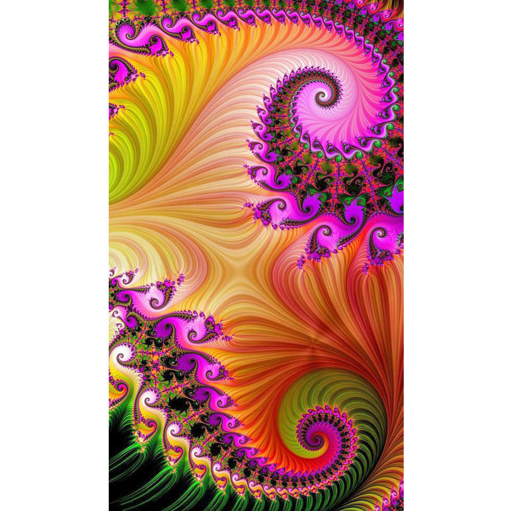 Fractal Abstract Art - Full Round Drill Diamond Painting 40*70CM