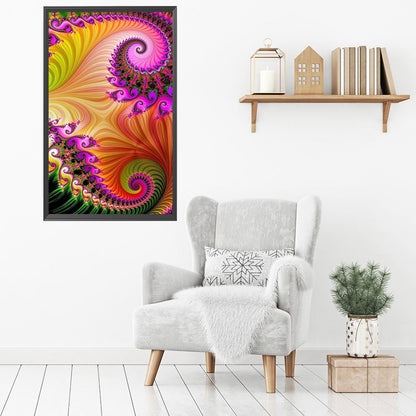 Fractal Abstract Art - Full Round Drill Diamond Painting 40*70CM