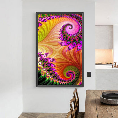 Fractal Abstract Art - Full Round Drill Diamond Painting 40*70CM