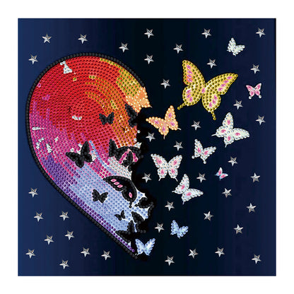 Love Butterfly - Special Shaped Drill Diamond Painting 30*30CM