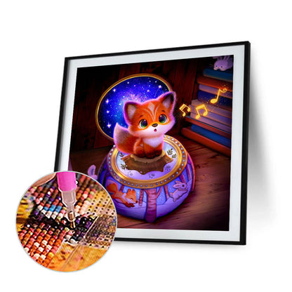 Musical Fox - Full Round Drill Diamond Painting 40*45CM