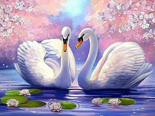 Swan - Full Square Drill Diamond Painting 40*30CM