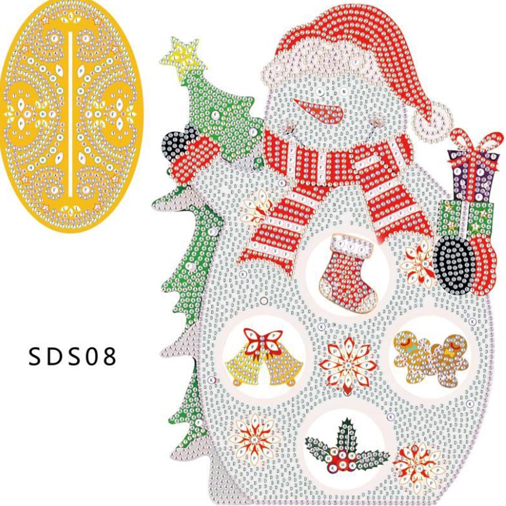 Handmade 5D Diamond Painting Crystal Christmas Desktop Ornament (SDS08)