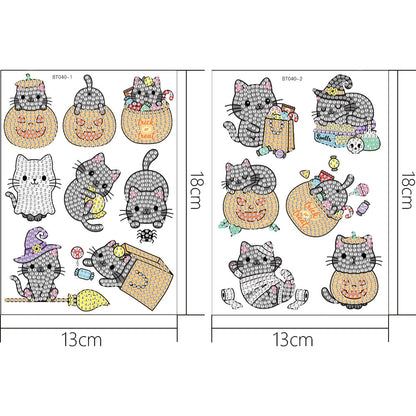 2pcs Craft Stickers Crafts Art Creative Cute Greeting Card for Childer Toy Gifts