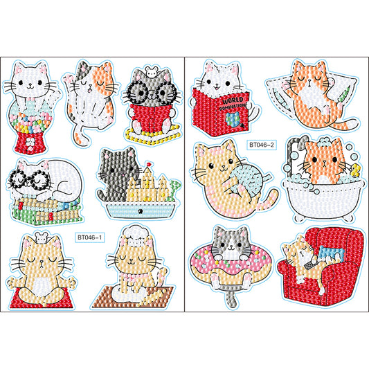 2pcs Craft Stickers Crafts Art Creative Cute Greeting Card for Childer Toy Gifts
