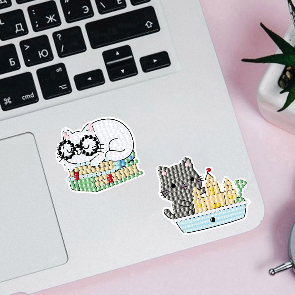 2pcs Craft Stickers Crafts Art Creative Cute Greeting Card for Childer Toy Gifts