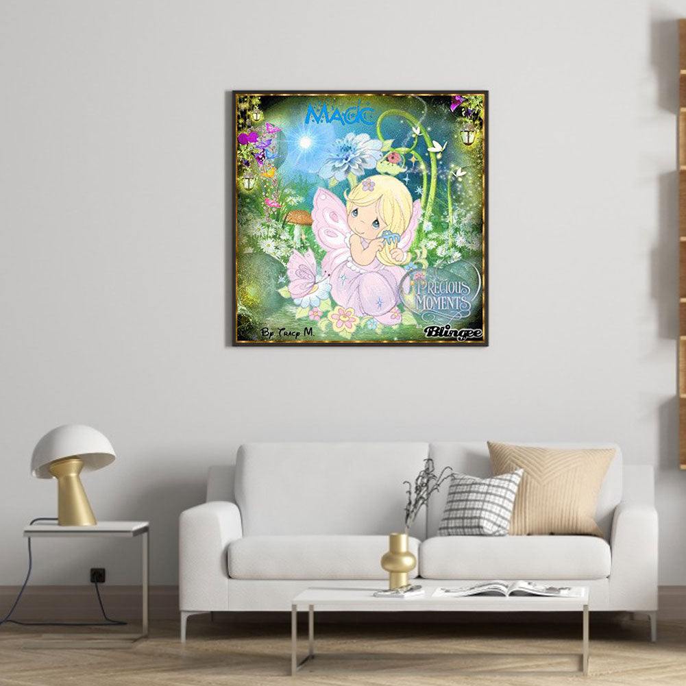 Precious Moment Record Doll - Full Round Drill Diamond Painting 40*40CM