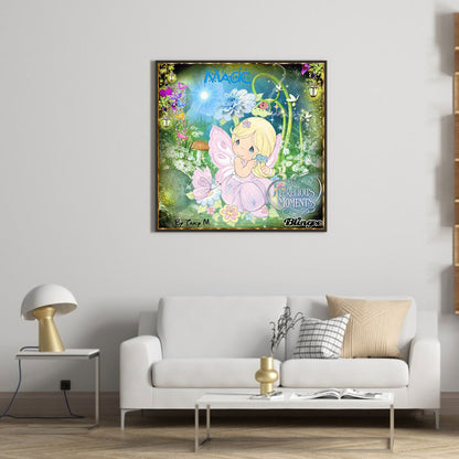 Precious Moment Record Doll - Full Round Drill Diamond Painting 40*40CM