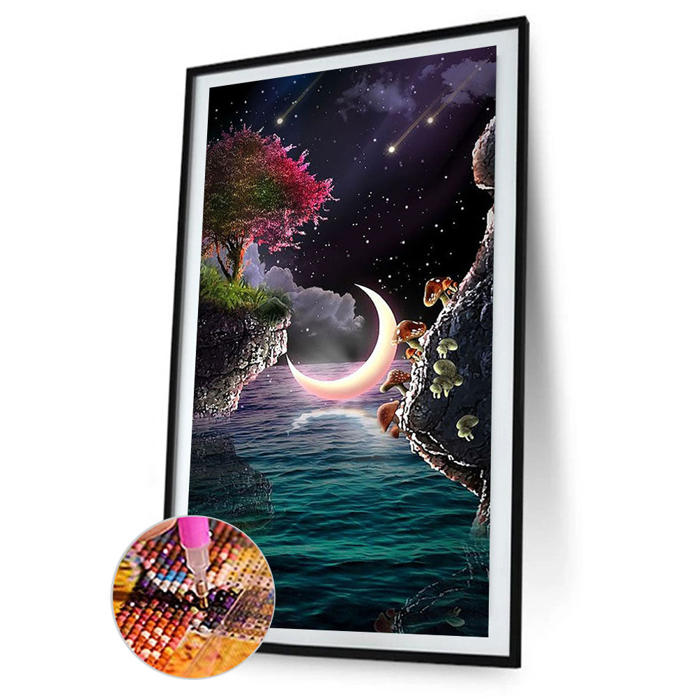 Moonlight Lake - Full Square Drill Diamond Painting 40*70CM