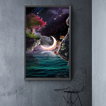 Moonlight Lake - Full Square Drill Diamond Painting 40*70CM