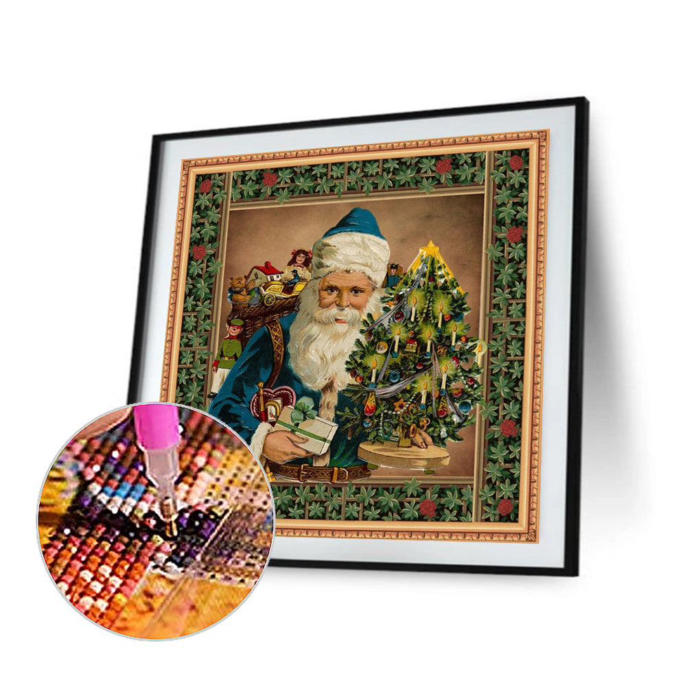 Santa L - Full Round Drill Diamond Painting 30*30CM