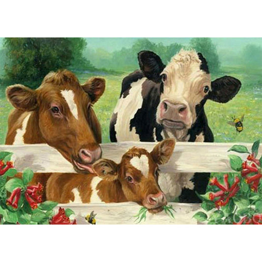 Farm Cow - Full Square Drill Diamond Painting 60*50CM